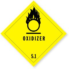 Class 5 Oxidizers and Organic Peroxides Class 5 has 2 divisions: 5.1 Oxidizer (agents) Lithium nitrate, UN2722 5.