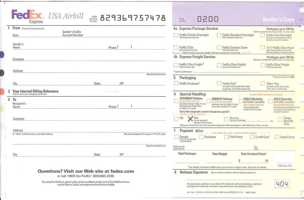 IATA Air Waybill Air Waybills are dedicated documents and accompany dangerous goods consignment for which a dangerous goods declaration is required. This document is completed by the shipper.