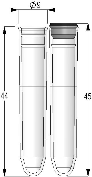 TUBES WITH INTERNAL THREAD NON-CODED AND ALPHANUMERIC CODED