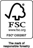 (CONTINUED) FSC CERTIFICATION FSC Certified (When specified) % Wood Component % FSC Certified Wood Total % FSC Certified wood used in the final assembly of the product versus the total weight of the