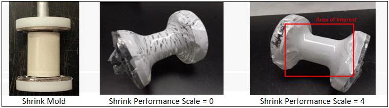 A shrink mold shown in Figure 2 was designed to shrink films over a range 0% to 85%.