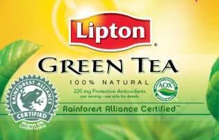 certification to all Lipton tea bags globally by