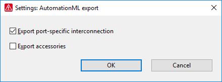 6. Tick the Export port-specific interconnection box.