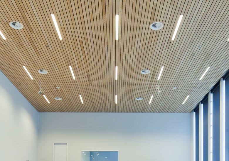 Horizontal slatted ceilings You can specify your own slat