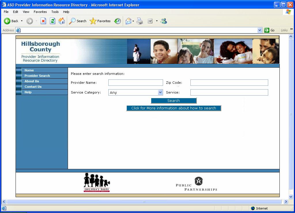 Website & Provider Registry Contains forms and training materials Allows individuals and case managers access to provider database www.