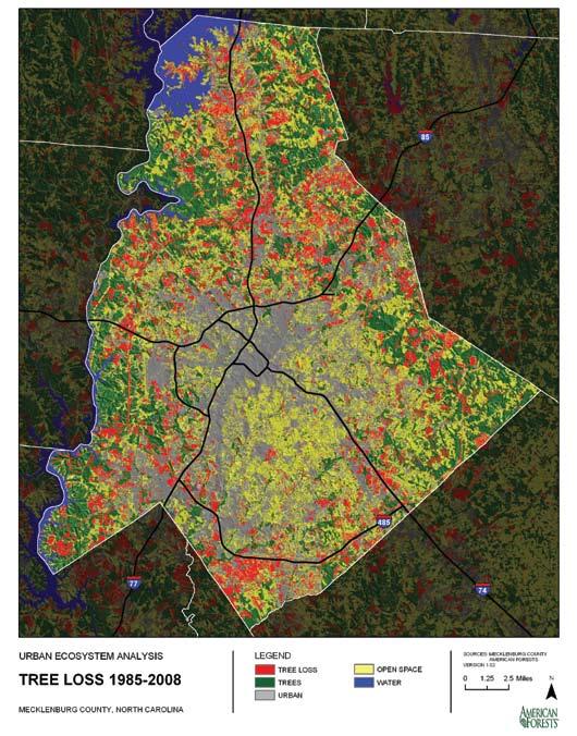 Urban Ecosystem Analysis: Mecklenburg County and the City of Charlotte, North Carolina Land Cover Change Trends: Landsat 1985-2008 Using moderate resolution satellite data from Landsat imagery