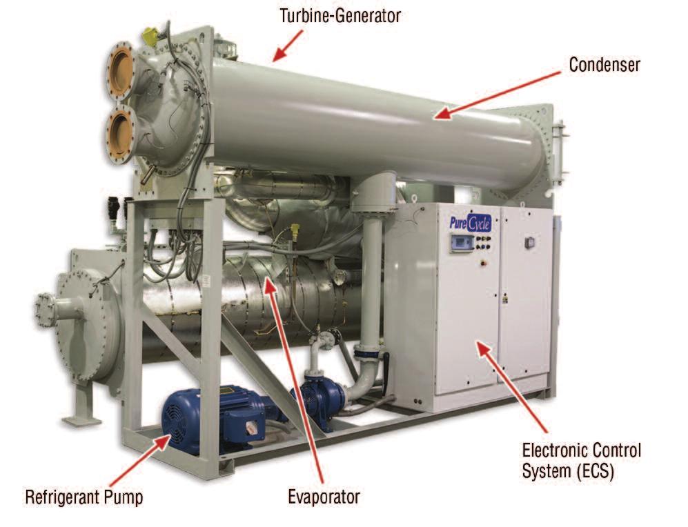 Pratt & Whitney PureCycle Power System Overview The PureCycle power system solution is built with the proven technology and components of commercial centrifugal chillers, ensuring product