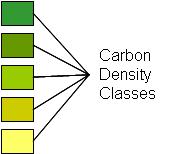Carbon density in forest land remaining forest land (living tree biomass) Forest Degradation Forest Management