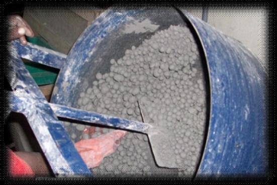 Performance of Light Weight Concrete using Fly Ash Pellets as Coarse Aggregate Replacement 99 considered for the efficiency of the production of pellet such as speed of revolution of pelletizer disc,