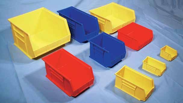 These trays are available in 3 colors: red, yellow and blue. Accessories include dividers, Louvered Panels and Bin Rails for wall mounted Louvered Panels storage. 30-210 5.375 4.125 3.000 30-220 7.