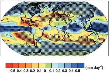 Climate models agree on many broad scale climate changes over the next century Precipitation change, A1B, 2080-2099