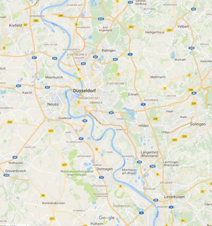 Covestro in the Federal State North Rhine-Westphalia (NRW) Highlights Uerdingen Besser wäre Satellitenbild, auf dem UER, DOR, LEV entlang des Rheins zu sehen sind Dormagen NRW share of Covestro