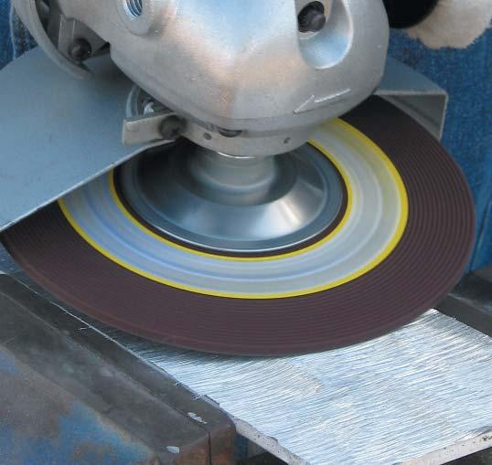 challenge. General purpose grinding wheels do not perform at optimal levels when used on soft non-ferrous metals. The reasons are: Loading of the wheel results in slow grinding speeds.