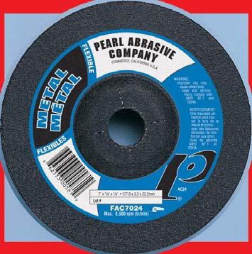 FLEXIBLE DEPRESSED CENTER GRINDING WHEELS GRINDING, SHAPING, FINISHING OR SANDING... ONE WHEEL DOES IT ALL.