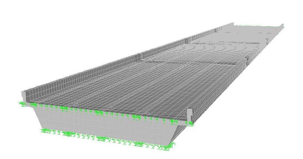 45 Figure 28 3D view of the Lambert Bridge finite element model.