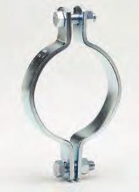 TOLCO Seismic racing Fig. 4 - Pipe Clamp for Sway racing Size Range: 4" (100mm) thru 8" (200mm) pipe. For sizes smaller than 4" (100mm) use 3140.