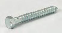 Square-head lag screws are also available in 3 /4"(19.0mm), 7 /8"(22.2mm) and 1"(25.4mm) diameters. Finish: Plain.
