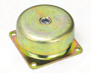 Metal housing is zinc plated and furnished with either 1 /4"-20 or 3 /8"-16 tapped hole. The elastomer element is a high grade neoprene with excellent oil and ozone resistance.