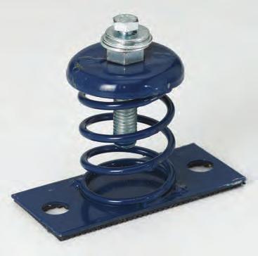 Vibra Trol OML*/OM Type - Free Standing Spring Mount Use: The economical OM series free standing spring mounts are utilized to isolate floor mounted equipment where transmission of noise and