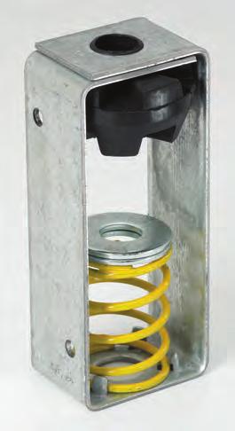 Vibra Trol HESL*/HES Type - Combination Spring & Neoprene Vibration Hanger Use: HES series vibration spring hangers are suited to isolate both high and low frequency vibration generated by mechanical