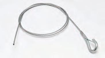 3) 360 (9144) KwikWire Single Style Hook Termination Kits ox Quantity - 20 5 bags containing 4 pieces per bag Wire Rope Dia. Length Part No. in. (mm) in. (mm) KH-094-40K 3 /32 (2.