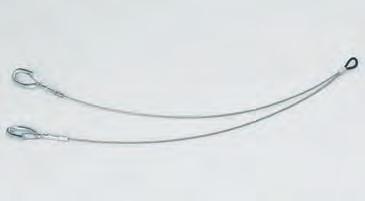 3) 360 (9144) KwikWire Y Style Hook Termination With Loop Wire Rope Dia. Length Part No. in. (mm) in. (mm) KYH18-094 3 /32 (2.3) 18 (457) KYH30-094 3 /32 (2.