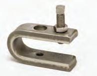 eam Clamps Fig. 67SS - Stainless Steel Reversible C-Type eam Clamp 3 /4 (19.0mm) Throat Opening Fig.