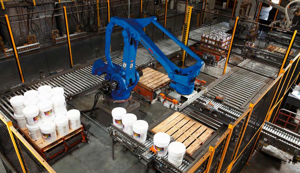 3 4 1 2 1 1. Infeed conveyor and load forming 2. Alvey robotic tooling 3. Pallet and sheet handling 4.