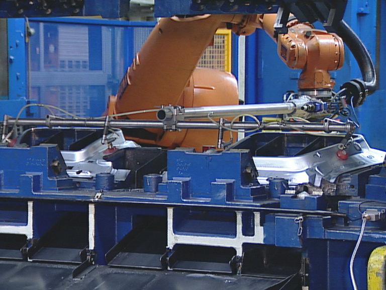 Press to Press Robotic Solutions Robots between tandem presses are not the fastest solution, but for certain applications they provide the flexibility that is needed.