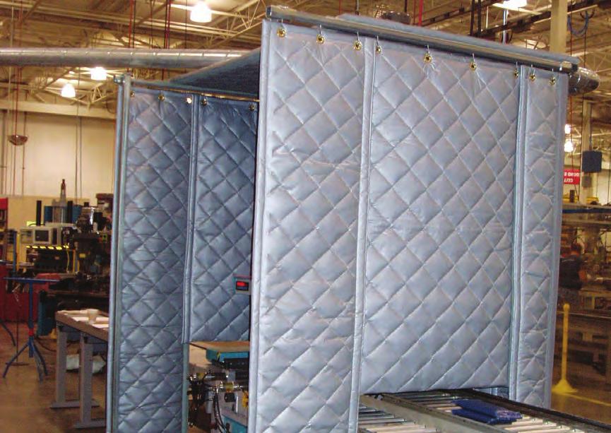 A cost effective solution to reduce unwanted noise, acoustical curtain systems are available as both barrier walls and complete