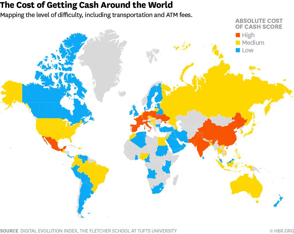 Using Cash Has Costs Impacts consumers, businesses and governments Source: Digital Evolution Index, The Fletcher School