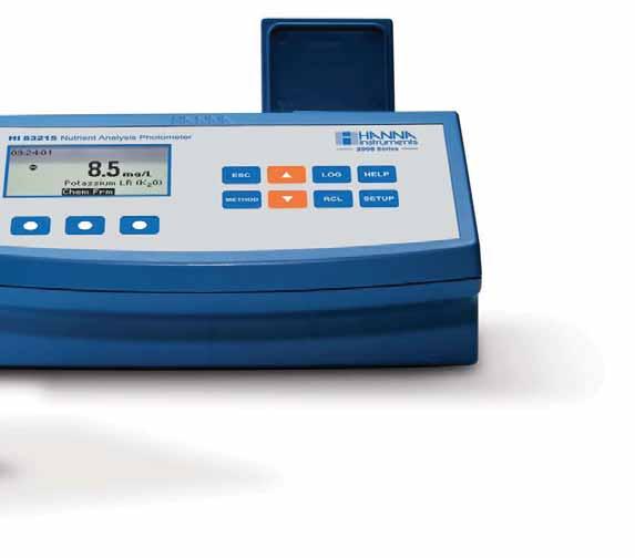 HI 83200 2008 Series with 44 Methods Built for Labs, Flexible for Field Use HI 83200 2008 Series is one of the most versatile photometers on the market.