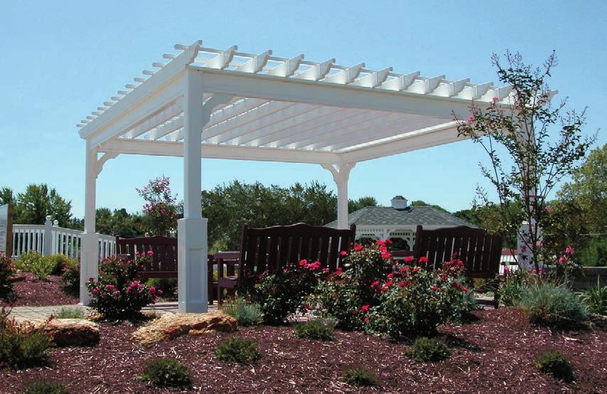 14 x 14 Traditional with Superior Posts Since the Renaissance, pergolas have held a place