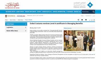 Dubai Customs therefore sought to develop a portfolio-level Benefits Management Framework based on APMG s Managing Benefits to leverage relevant global best practices, with the objectives of: