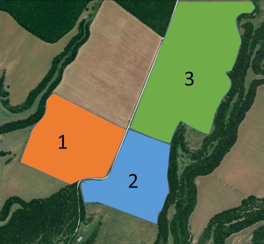 ANNEX 1 EXAMPLE OF VEGETATION MAPS Option 1 Identification on the image of the different vegetation type (including different crop types, management types etc.