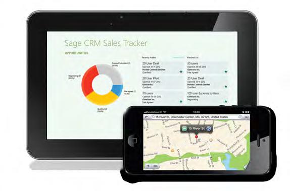 Sage CRM mobile solutions are an important asset to your sales team enabling users to quickly search and update contacts, opportunities, leads and cases and to run and view reports on the move.