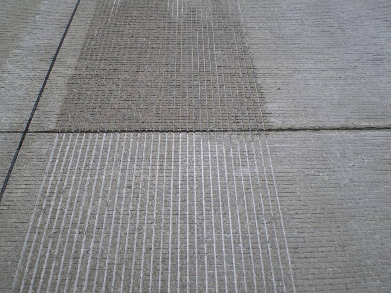 407 ETR has used each of the above techniques on a trial basis since 2002 to monitor their longevity in improving the frictional properties of the pavement.