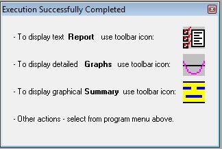FIGURE 1.2-8 Close the above window by clicking X at the top right corner. 1.3 CREATE REPORTS ADAPT-PTRC 2016 includes the Report Generator.