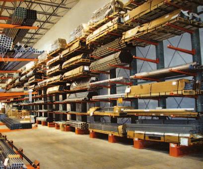 General Features of Cantilever Racking Cantilever racking is specifically designed to store long or varying length items, such as metal