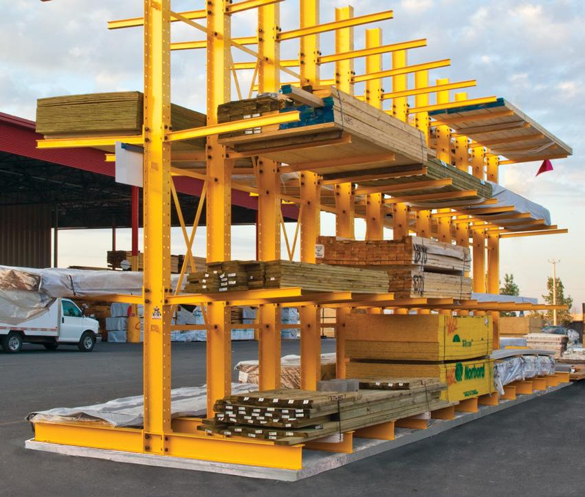 Construction Cantilever Racking Rugged and resilient, Cogan cantilever racking is built strong to handle your toughest construction jobs.