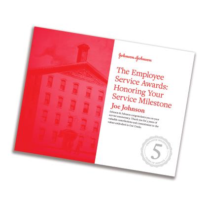 Program Overview Our Service Awards Program is a multi-faceted effort to recognize and reward your service to the Johnson & Johnson Family of Companies.