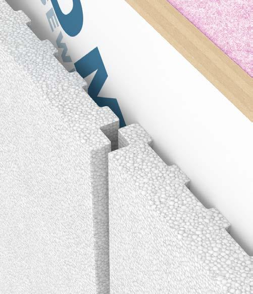 Halfback H20 Siding Insulation Universal siding insulation; flat face allows it to be installed with any siding product Moisture management