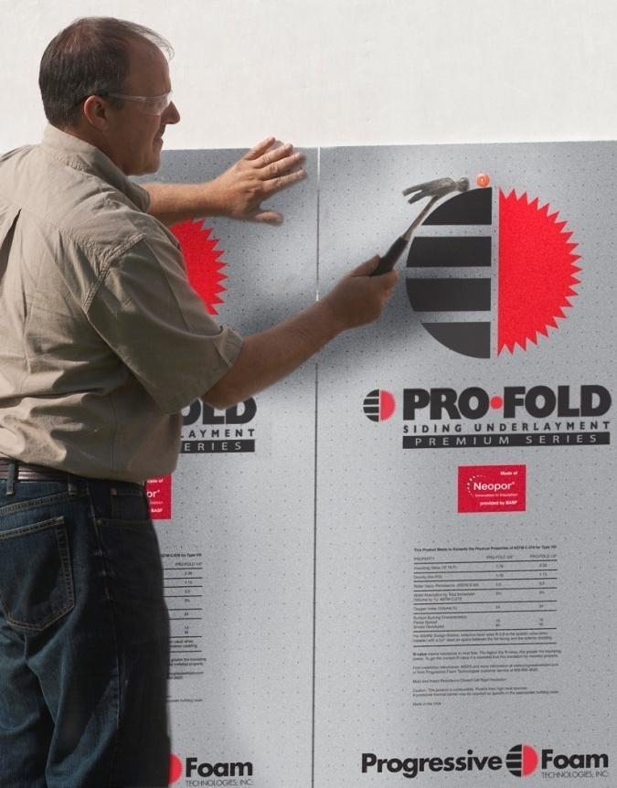 Pro Fold Siding Insulation Fanfold universal siding insulation can