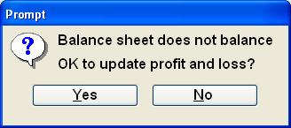 is to be posted to the balance sheet: After the balance