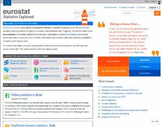Statistics Explained Statistics Explained is an official Eurostat website presenting articles on