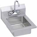 drain opening Strainer and faucet included Options: SX- Side