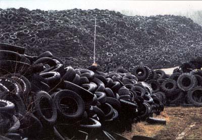 Problems Millions of used tires are