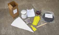 component and our adhesive mix which seals and hardens,