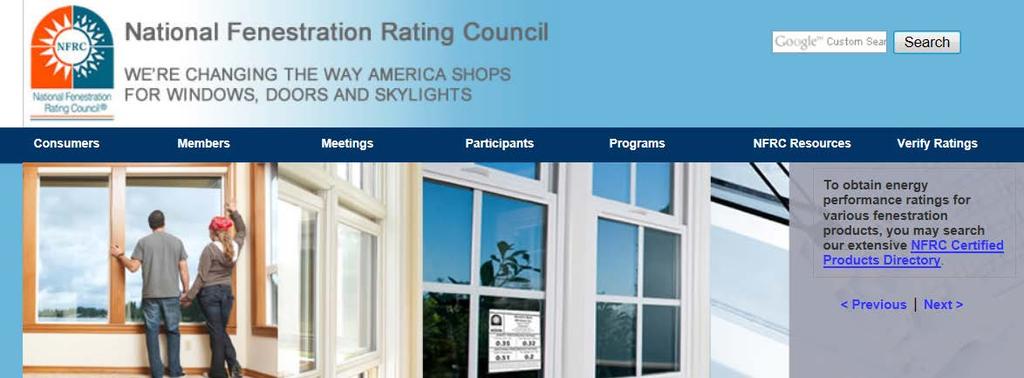 Verify Commercial Window Ratings Go here: