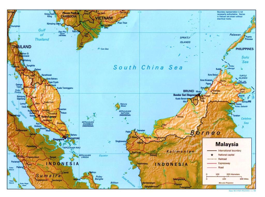MALAYSIA MALAYSIA (2010) Land Area: 329,733 sq.